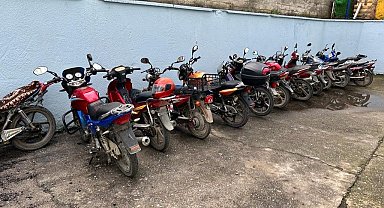 20 motosiklet trafikten men edildi