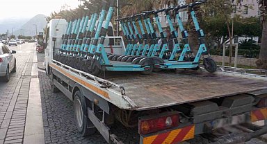 325 scooter trafikten men edilerek trafik idari para cezası uygulandı
