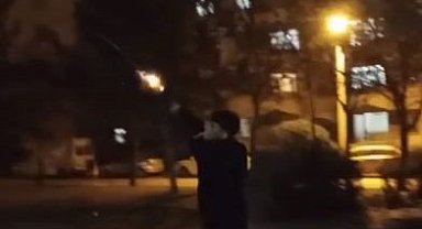 ''Nerde bu benim diyen abiler'' diyerek havaya ateş açtı