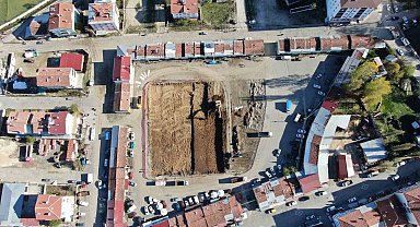 45 milyon liraya mal olacak ısıtmalı kapalı pazar yerinde çalışmalar sürüyor