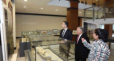 7,5 milyon yıllık Fosil Sergisi yoğun ilgi görüyor