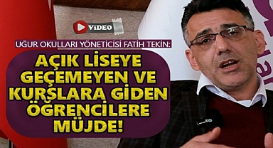Açık Liseye Geçemeyen ve Kurslara Giden Öğrencilere Müjde