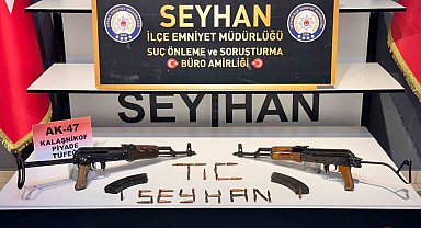 Adana'da bir eve yapılan baskında iki uzun namlulu silah ele geçirildi