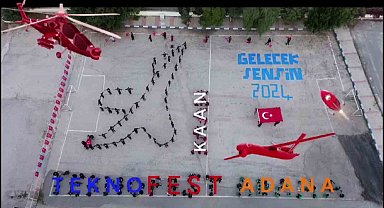 Adanalı öğrencilerden TEKNOFEST koreografisi