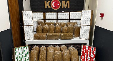 Afyonkarahisar'da kaçak tütün operasyonu
