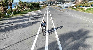 Alanya-Gazipaşa arasına 13 kilometrelik yeni bisiklet yolu yapılıyor