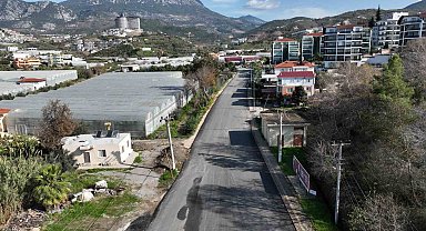 Alanya'nın doğu mahallelerinde asfalt yapımı devam ediyor
