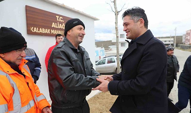 Aliağa'da Kalabak Mahallesi doğal gaza kavuşuyor