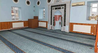 Aliköy'de cami ve Kur'an kursunun kalorifer tesisatı yenilendi