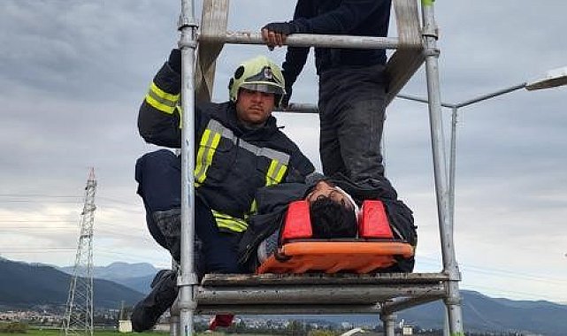 Antakya'da arıtma tesisi onarımında kaza: 1 yaralı