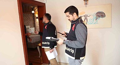 Antalya'da günübirlik kiralanan evlere eş zamanlı denetim