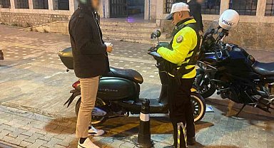 Antalya'da motosiklet ve motorlu bisiklet denetimi