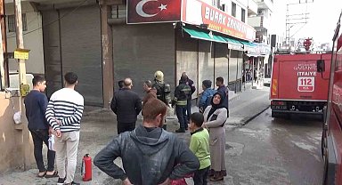 Apartmanda çıkan yangında anne ve 3 çocuğu mahsur kaldı