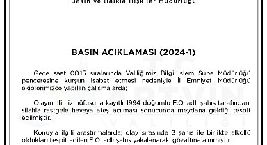 Artvin'de Valilik binasına isabet eden mermiyle ilgili 1 kişi gözaltına alındı