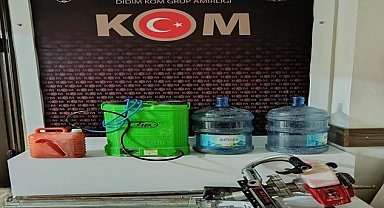 Askeri alanda kaçak kazıya polis baskını
