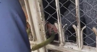 Asma kilidin anahtarın kaybeden yaşlı kadın evinde mahsur kaldı