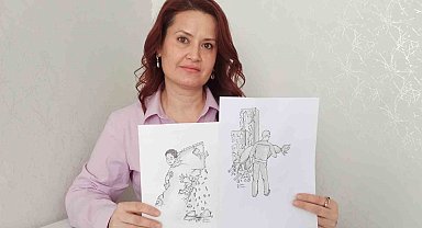 Asrın felaketi Kahramanmaraş depremini resimlerine yansıttı