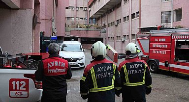 Aydın Devlet Hastanesi'nde yangın paniği