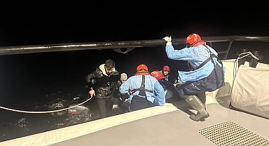 Aydın'da 9 düzensiz göçmen kurtarıldı