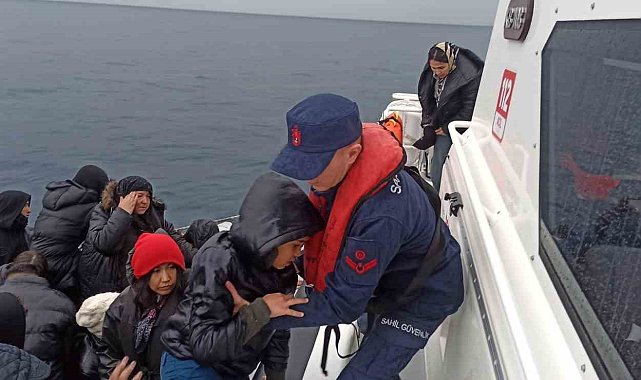Aydın'da yılın ilk ayında 124 düzensiz göçmen kurtarıldı