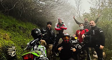 Aydın'ın doğal güzellikleri motokros tutkunlarının rotasına girdi