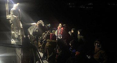 Ayvacık açıklarında 38 kaçak göçmen kurtarıldı
