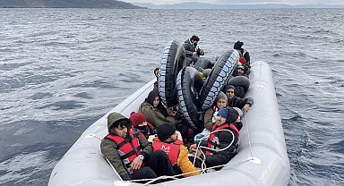 Ayvacık açıklarında 87 kaçak göçmen yakalandı