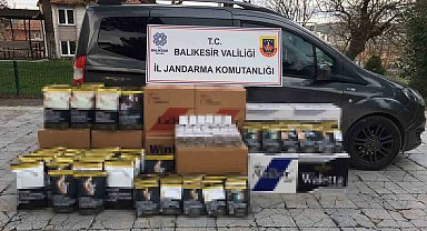 Balıkesir'de kaçak tütün operasyonu: 2 gözaltı