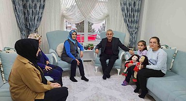 Başkan Alim Işık'tan şehit ailelerine ziyaret