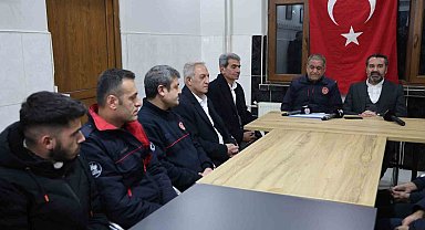 Başkan Şerifoğulları yılın son gününde itfaiye personeliyle buluştu