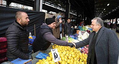 Başkan Yalçın'a ilgi yoğun