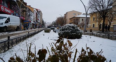 Bayburt'ta kar yağışı