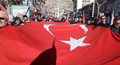 Bayburt'ta şehitler anıldı, Gazze için acil ateşkes çağrısı yapıldı