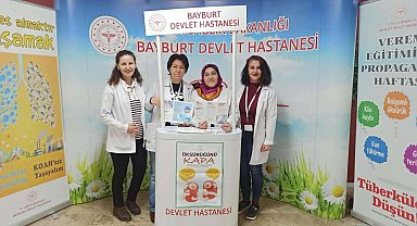 Bayburt'ta vatandaşlar verem hakkında bilgilendirildi