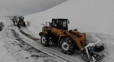 Bayburt'un yüksek kesimlerinde kar yağışı etkili oldu