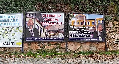 Belediye Başkanının resimlerine çirkin saldırı