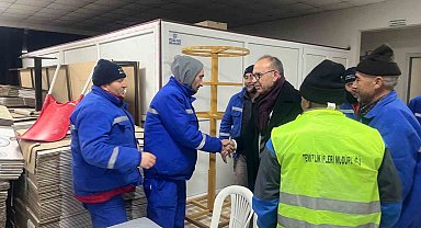Belediye işçilerinden Başkan Akın'a zam teşekkürü