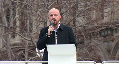 Bilal Erdoğan tarihi yürüyüşte konuştu: "Filistin soykırımına sebep olanlar ve şehitlerimizin katilleri aynı"