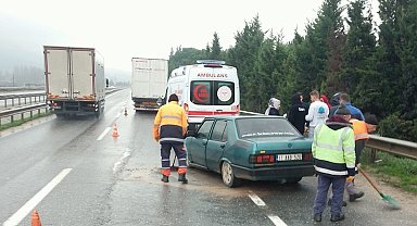 Bilecik'te yaşanan trafik kazasında 1 kişi yaralandı