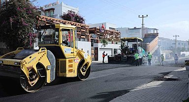 Bodrum'da 18 bin metre sıcak asfalt yapıldı