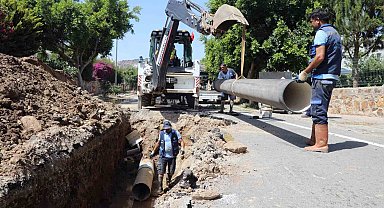 Bodrum'una kayıp-kaçağı için 34 Km yeni içme suyu hattı yapıldı