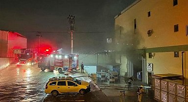 Boya fabrikasında yangın