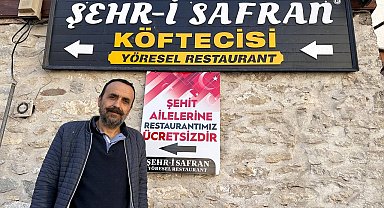 Bu restoranda şehit ailelerinin parası geçmiyor