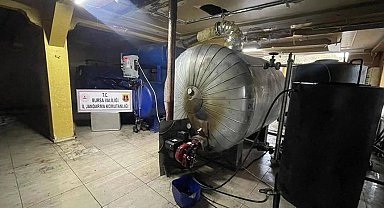 Bursa'da kaçak akaryakıt tesisinde 5 bin litre kaçak motorin ele geçirildi