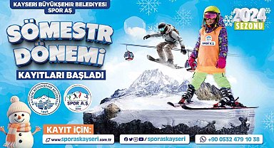 Büyükşehir Spor A.Ş.'den Kayak Okulu'nda 'sömestr' jesti
