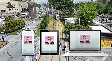 Büyükşehir'in tramvaylarda ücretsiz internet hizmeti 208 bin kez kullanıldı
