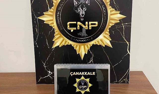 Çanakkale'de piyasa değeri 2.4 milyon TL olduğu değerlendirilen sentetik kannabinoid ham maddesi ele geçirildi