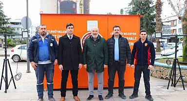 Çiftlikköy'ye afet müdahale konteynırları