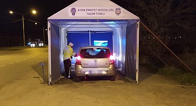 Çine'de sürücüler 'yaşam tüneli' ile bilgilendiriliyor