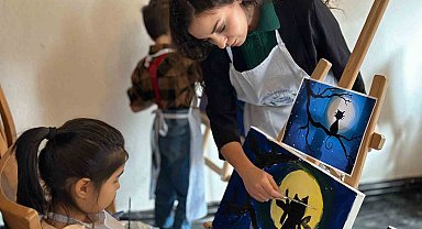 Çocuklar Sanatevinde renkli bir gün geçirdi